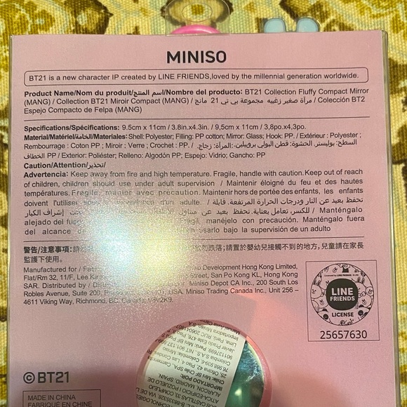 BT21 Mang Compact Mirror Keychain - Picture 7 of 7